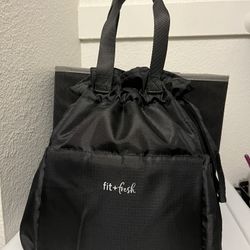 Black Insulated Tote Lunch Bag