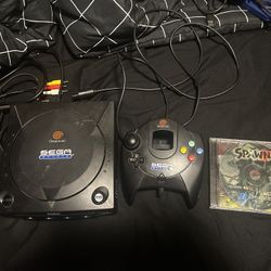 Sega Dreamcast Sega Sports Console With Controller And Game