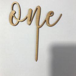 Wood Cake Topper Any Name Any Write
