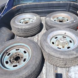 14" stock rally rims ..5 lug chevy off a el camino.