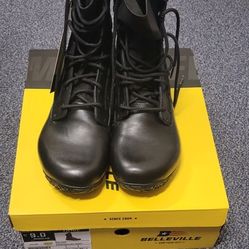 Belleville MIL-MINI 9R Black Leather Boots