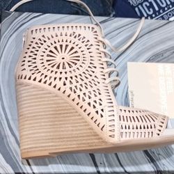 Nude Colored Wedges Brand New 