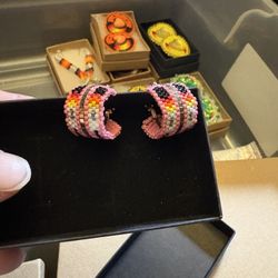 Beaded Jewelry Earrings , Bracelets ,Bowlo Ties , Keychains, Lighter Cases,an Walking Sticks 