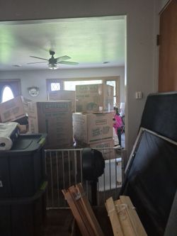 Empty moving boxes