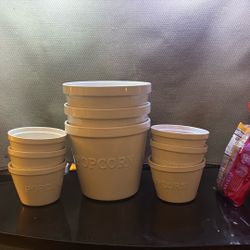 Ceramic Popcorn Kitchen Bowls 