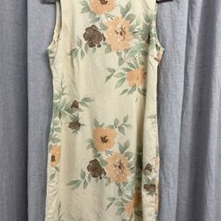 Floral Silk Dress 