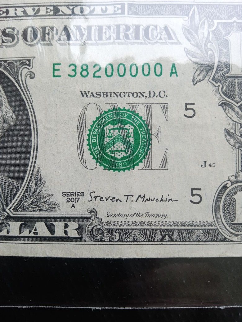 38.2 M $1 Fancy Serial Number