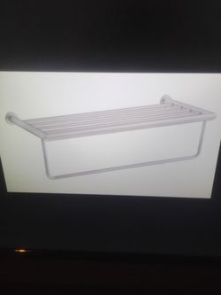 New Kohler kumin 25" towel rack and bar with mounting hardware in brushed nickel