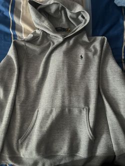 grey polo hoodie