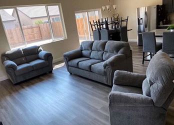 Gray living room set