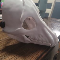 Custom made 3-D Printed Dog Skull Mask