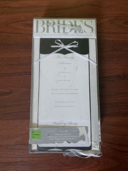 Black and white invitations