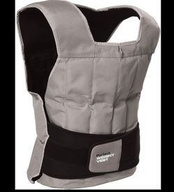 New Sealed Box Adjustable 40 lb weighted vest Adjustable weight for customized workout sweat resistant comfort fit design one size fits most,