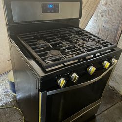 Whirlpool stainless steel gas stove