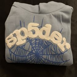 Sky Blue Sp5der hoodie 