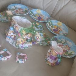 Mercury Cottage Bears Porcelain Set