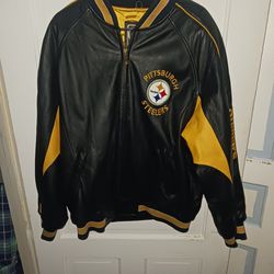 Pittsburgh Steelers Leather Jacket. 
