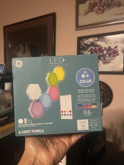 GE 6pk LED Color Changing Tile Panel Lights