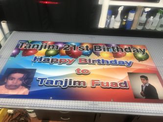 We can print any size banner fast turnaround