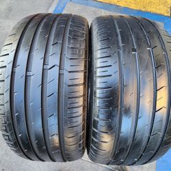 2 USED TIRES 215/45/17