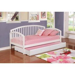 Brand New White Daybed with Pullout Trundle