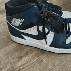 Nike Air Jordan 1 Cement Sneaker Armory Navy