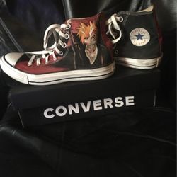 Hand Painted Cartoon Converse