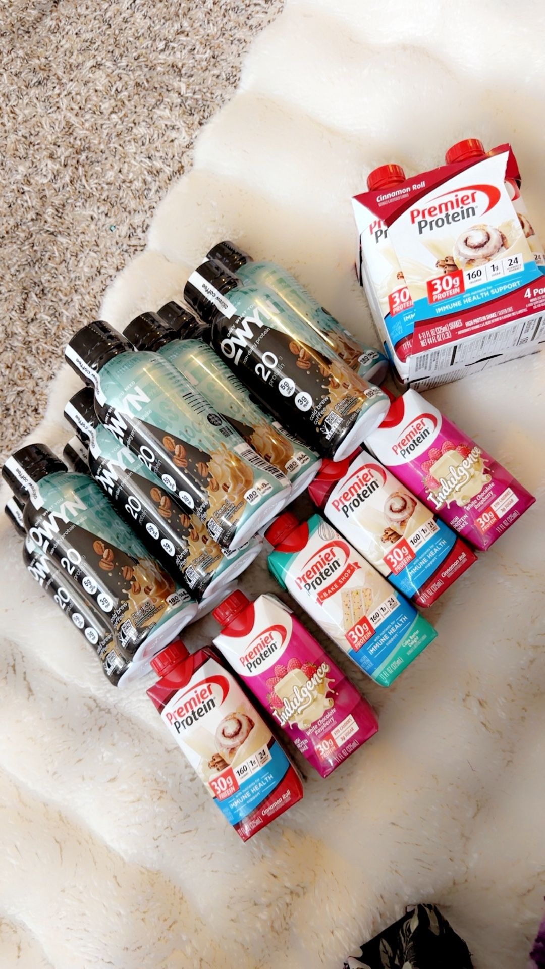 Owyn And Premier Protein Drinks