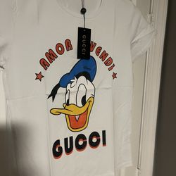 Gucci Donald Duck Shirt White Size L