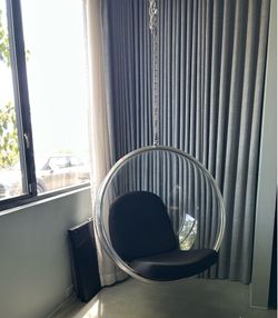 Egg chair with cushions