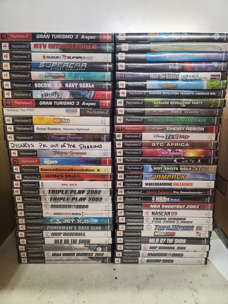 PS2 Games - $5 Each