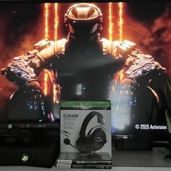 Xbox 360 254gb  With Kinect, Headset And Games