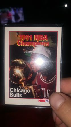 Micheal Jordan championship game card