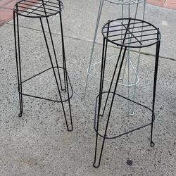 Mid Century  Vintage Tall Metal Plant Stand $20 each. Deal for All