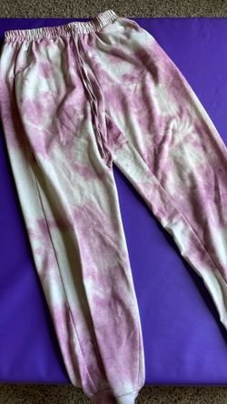 Cute Pink-and-white Tye-dye Pj Pants 🎀🤍