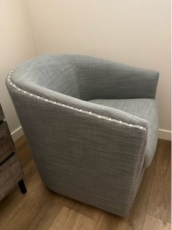 Nailhead club chair