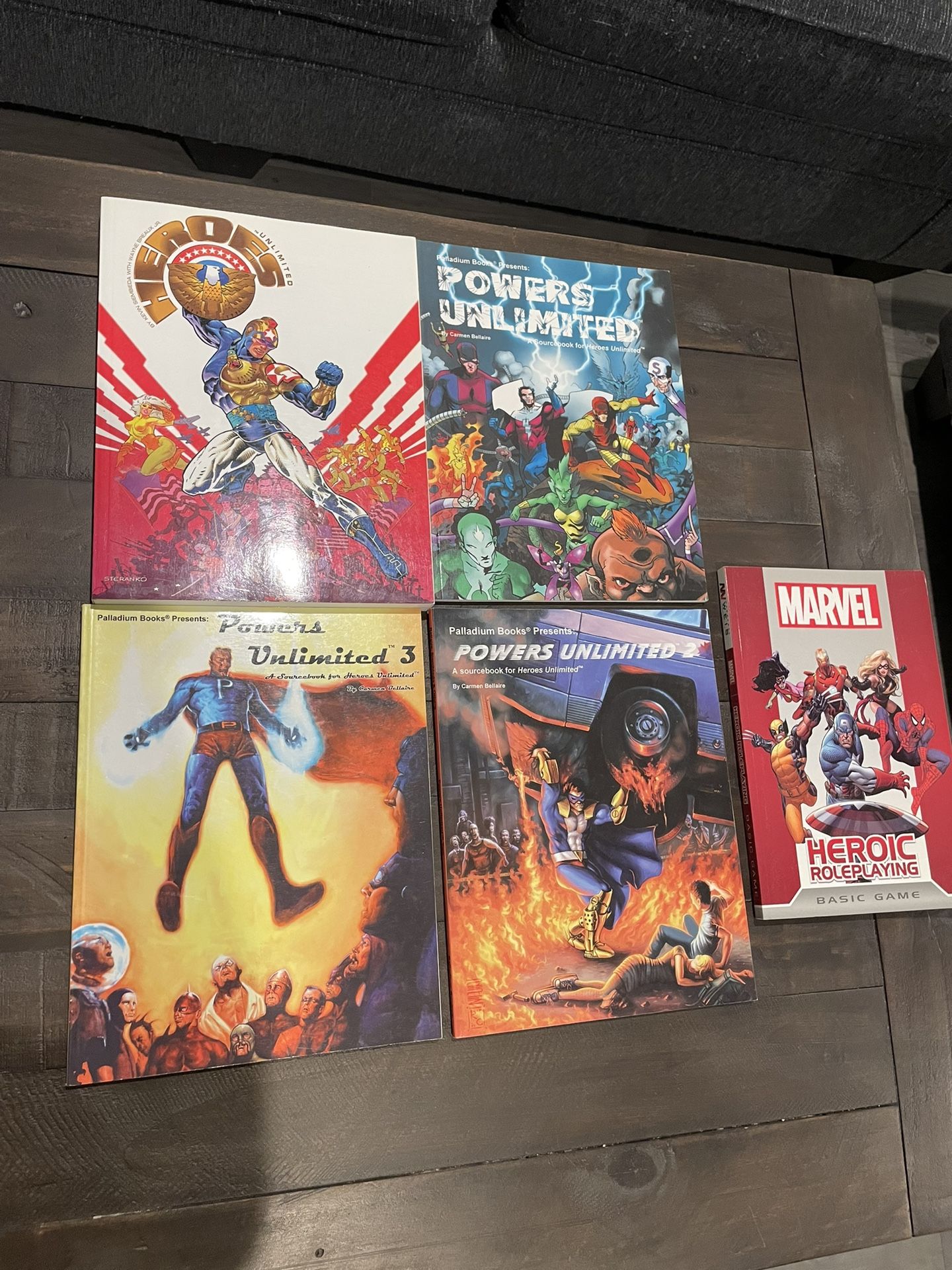 Heroes Unlimited With Powers 1-3 And A Free Marvel Book