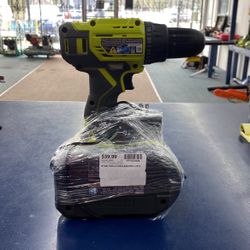 Ryobi Drill, Battery And Charger