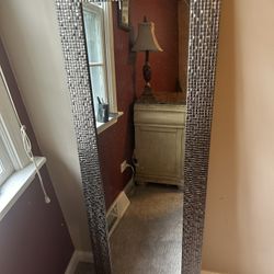 Door/bedroom Mirror Silver Design 