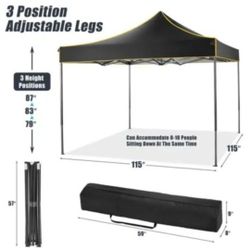 10x10 Pop Up Canopy Tent,Commercial Instant Canopy Tent , Waterproof Gazebo Tent Outdoor, Tent For Parties/Exhibition/Picnic