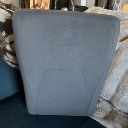 Ready Rocker Portable Rocking Chair Lumbar Back Seat Bounce Faux Suede Grey