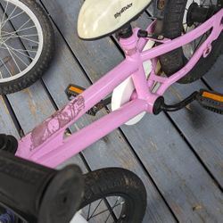Pink kids bike Royal baby 