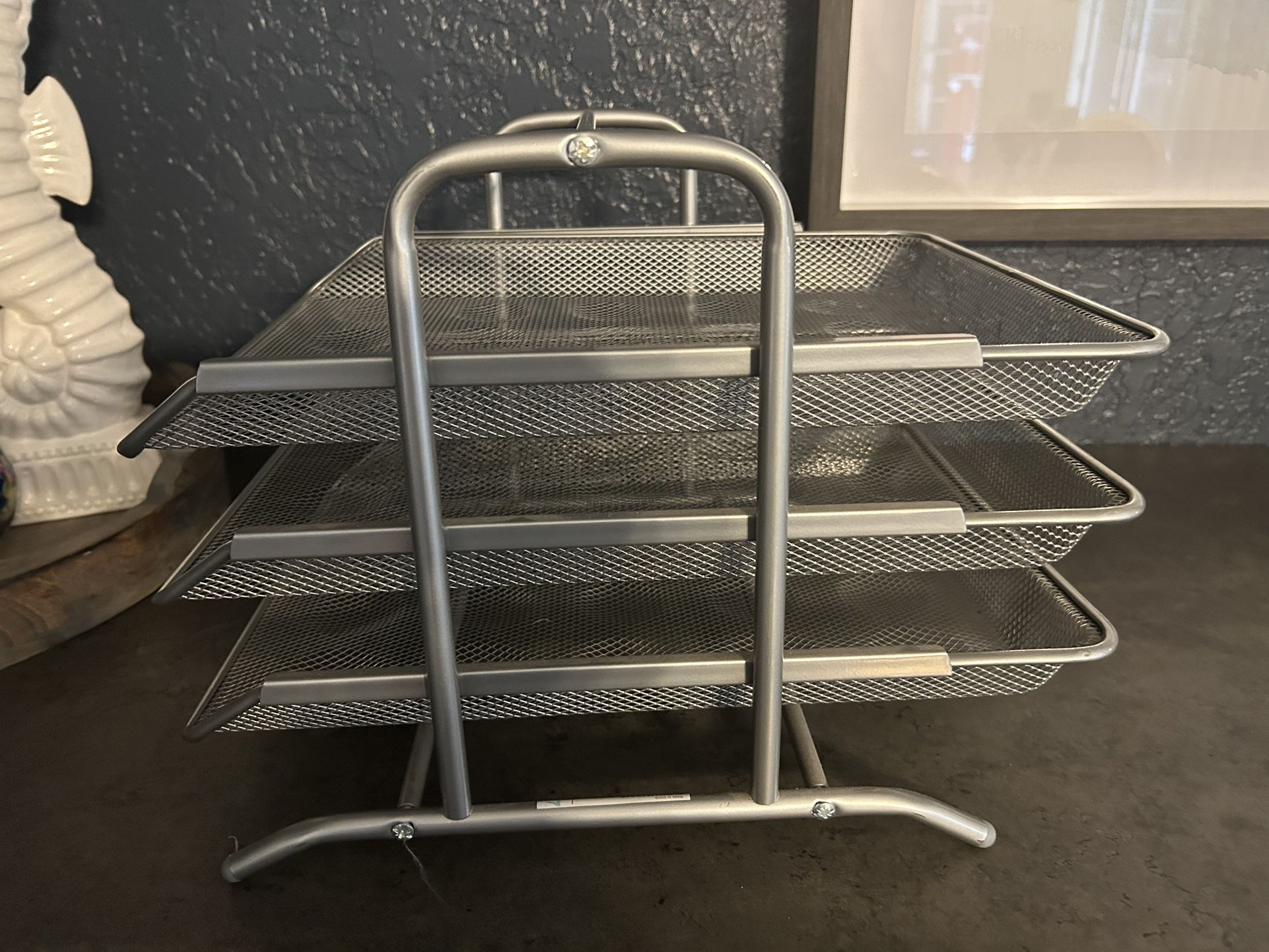 Metal Letter Tray, Sliding Shelves