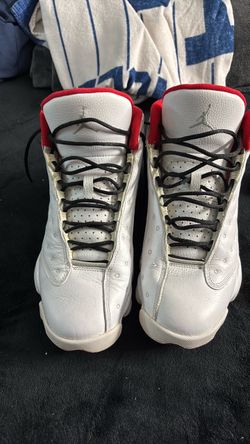 Air Jordan 13 White Red Sneakers