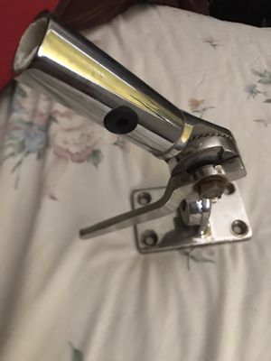 Photo Stainless steel antenna mount for boat