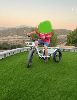 Electric Fat Tire Trike with Cargo Basket