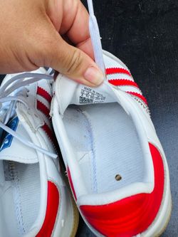 Adidas Sneakers – White/Red – Like New – Size _2