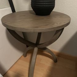 New Grey Wood End Table 
