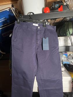 Spoke navy & tan chinos - Size 32