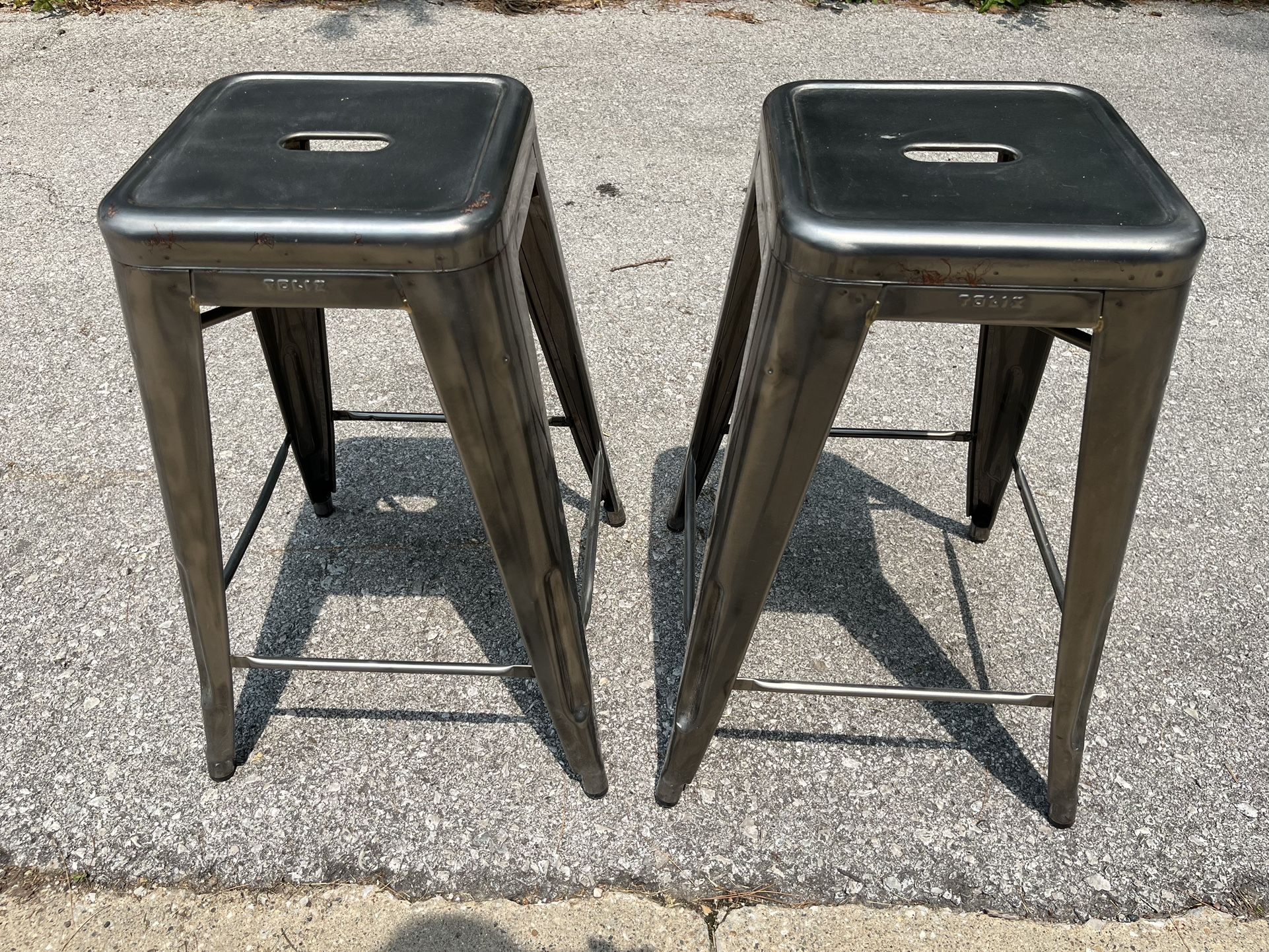 Tolix Bar Stools - Originally From Design Within Reach
